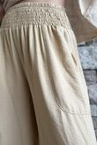 Basso Shirring Wide Leg Pant Camel